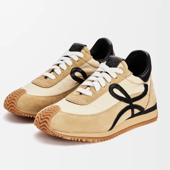 Loewe Flow Runner Sneaker Gold & Black 38 - Picture 1 of 13